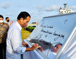 Presiden RI Jokowi Apresiasi Kemajuan KEK Galang Batang