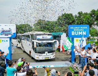 PLN Berangkatkan 1000 Pemudik ke 33 Kota/Kabupaten di Jawa Timur dan Jawa Tengah