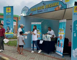 PLN Fasilitasi Pemudik dengan Layanan Kesehatan hingga Takjil Gratis di Posko Mudik Bersama BUMN