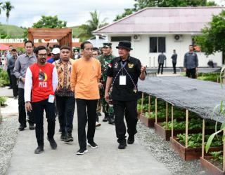 Di Papua, Presiden RI Kunjungi Desa Berdaya Taman Inspirasi Waibu, Binaan PLN
