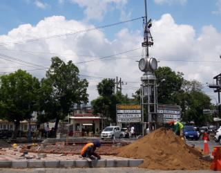Taman Rajabali dan Jam Kota di Kayutangan Malang Ditata Ulang