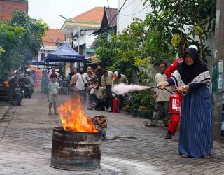 Warga Kampung Seng Surabaya Sanggup Tanggulangi Bahaya Kebakaran