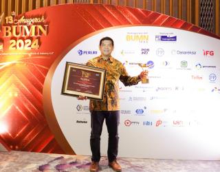 Implementasi Green Port Terminal Teluk Lamong Diganjar Anugerah BUMN 2024