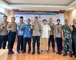 PLN NP UP Brantas Kolaborasi Bersama TNI dan Polri Gelar FKPM Awareness Obvitnas 2024