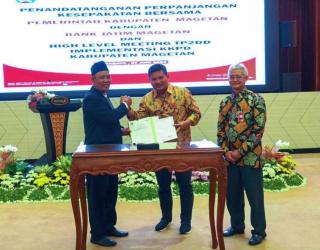 Pemkab Magetan & Bank Jatim Pacu Elektronifikasi Pengelolaan Keuangan Daerah