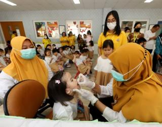 Cakupan Imunisasi Anak Sekolah di Surabaya Ditarget 95%