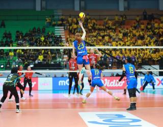 Jakarta Electric PLN Tumbangkan Pospsivo Polwan di Pertandingan Perdana Final Four Proliga 2024