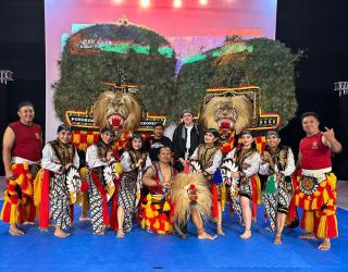 Pra Olimpiade Paris 2024, PLN Hadirkan Reog Ponorogo di Acara Exhibition Pencak Silat