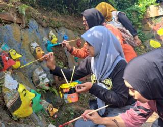 PSM Kota Malang Wilujengan Kamulyan di Kampung Wisata Topeng