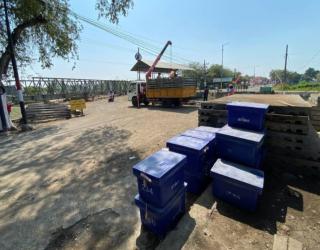 Jembatan Bailey Ambruk, Dinas PU BM SDA Sidoarjo Targetkan 6 Hari Renovasi Jembatan