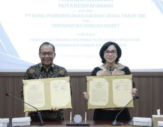 Dukung Pengembangan Dunia Pendidikan, Bank Jatim Teken MoU dengan UNS