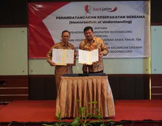 Bank Jatim Agresif Perluas Jaringan Kerja Sama Dengan Bojonegoro & Perguruan Tinggi