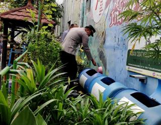 Polri Tertarik Inovasi Ketahanan Pangan di Kampung Edukasi Sampah