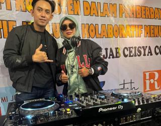 Kolaborasi Dua DJ Bikin Hidup Event IWAPI Krian Sidoarjo