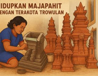 Hidupkan Majapahit Lewat Kerajinan Terakota Trowulan