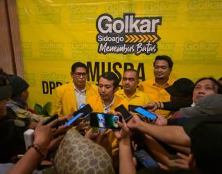 Dipilih Secara Aklamasi, Adam Rusydi  Resmi Jabat  Ketua DPD II Golkar Sidoarjo