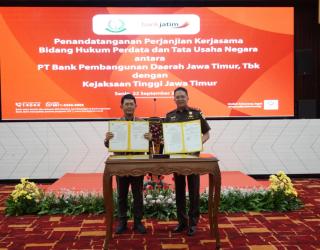 Bank Jatim & Kejati Jatim Jalin Kerja Sama Perkuat Perlindungan Perdata dan Tata Usaha Negara