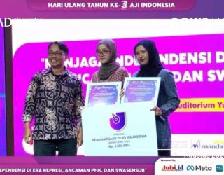 Pers Mahasiswa UAD Jogja Sabet Penghargaan Jurnalistik di Ulang Tahun AJI