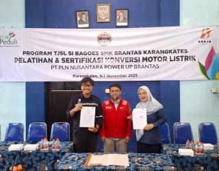 PLN NP UP Brantas Fasilitasi Kerja Sama Pengembangan Motor Listrik