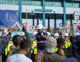 TPS Berhasil Tangani Serangan Siber dan Demo Sopir Truk Peti Kemas