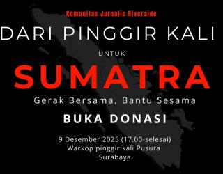Jurnalis Pinggir Kali Surabaya Kolaborasi USC Gelar Open Donasi Sumatera Lewat Seni Musik