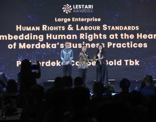 Merdeka Copper Gold Kian Moncer di Ajang Penghargaan ESG