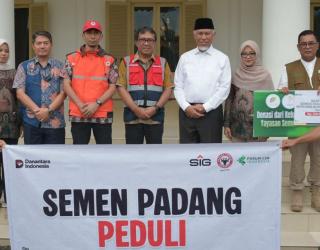 Banjir Sumatra : SIG Kirim Bantuan, Tim Reaksi Cepat, dan Dirikan Posko