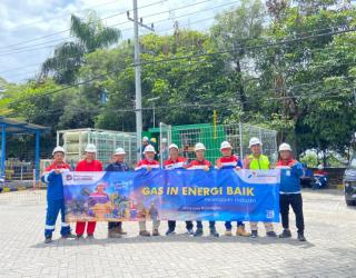 PGN Pasok Gas Gumi ke Bumi Menara Internusa Lamongan