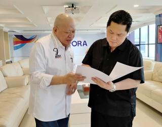 AA LaNyalla Mahmud Mattalitti Laporkan Program Kerja PBMI 2026 ke Menpora