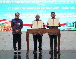 Perkuat Ekonomi Desa, Bank Jatim dan Kemendes PDT RI Jalin Kerja Sama