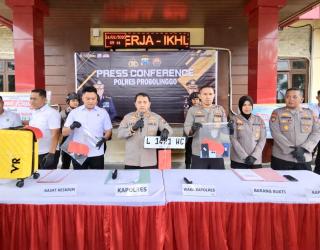 Polres Probolinggo Tangkap Tiga Tersangka Pencuri Koper Milik Wisatawan Asal Thailand di Gunung Bromo