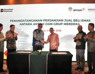 Merdeka Copper Gold Gandeng Antam Serap Produksi Emas Nasional Hingga 3 Ton
