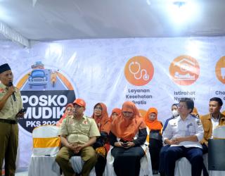 Posko Mudik PKS di Terminal Purabaya Sediakan Kopi dan Pijat Gratis, Pemudik Auto Betah