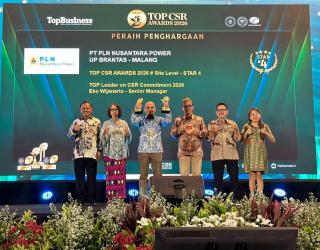 PLN NP UP Brantas Raih Dua Penghargaan TOP CSR Awards 2026