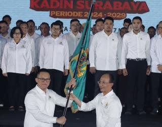 Kolaborasi Pengusaha dan Pemerintah 155 Pengurus Kadin Surabaya Resmi di Lantik