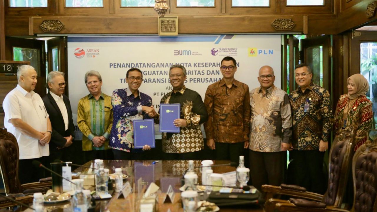 PT PLN (Persero) menjalin kerja sama dengan Transparency International Indonesia (TII), untuk penguatan integritas dan transparansi bisnis. (PLN for Jatimkini.com)