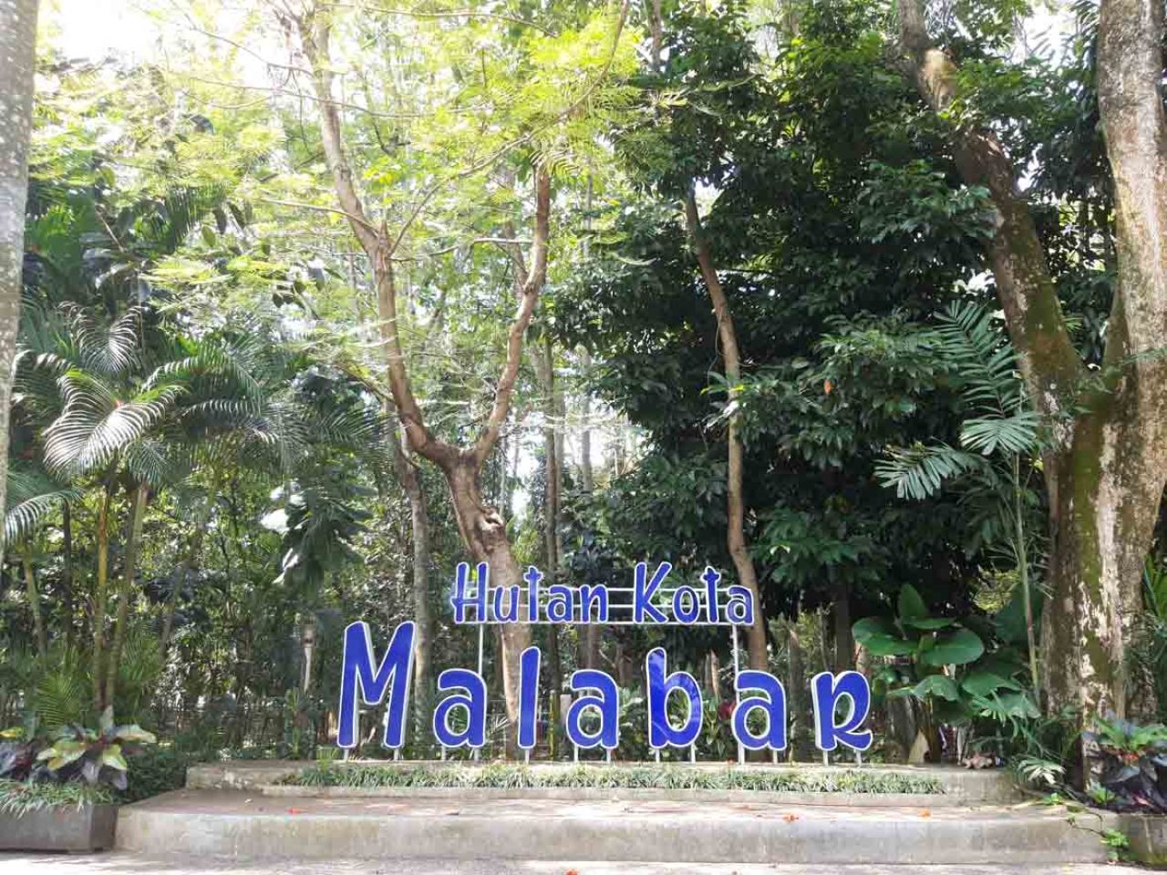 Ruang terbuka hijau hutan kota Malabar. Foto : Dok. Jatimkini