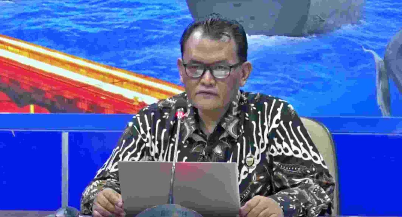Fungsional Statistik Ahli Madya BPS Jatim, Umar Sjarifudin menyebutkan, penyebab inflasi Jatim dikarenakan adanya kenaikan harga beras ( Foto : BPS Jatim for Jatimkini.com )