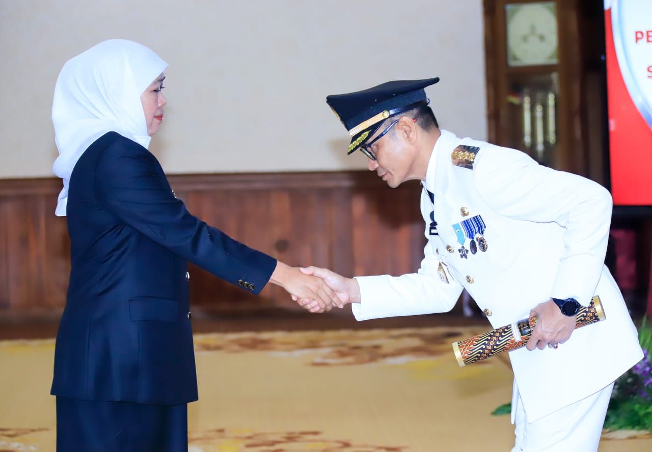 Pj Bupati Tulungagung Heru Suseno segera melaksanakan mandat dari Gubernur Jatim Khofifah Indar Parawansa untuk mengatasi masalah stunting dan kemiskinan ekstrem ( Foto : Pemprov Jatim for Jatimkini.com )