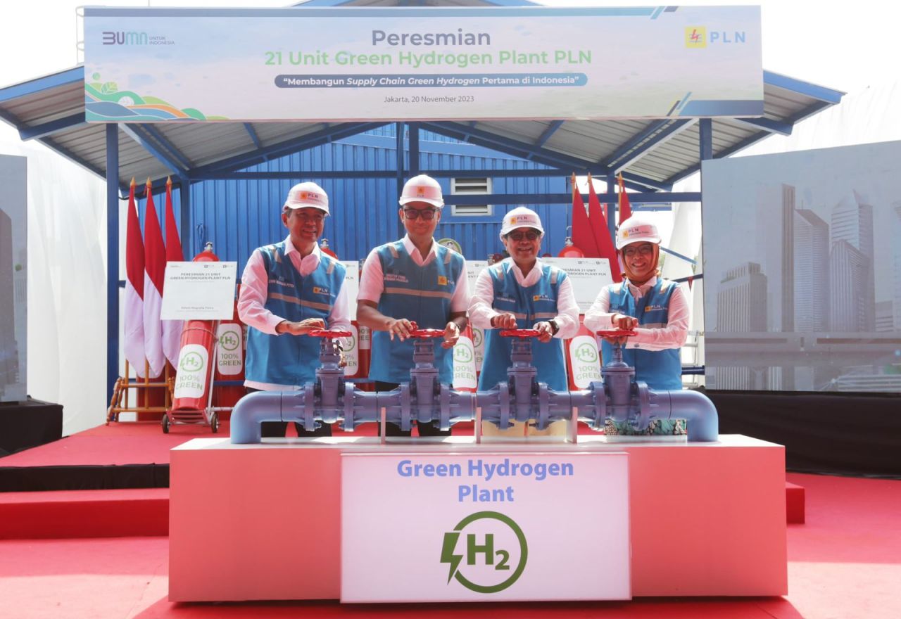 PT PLN (Persero) meresmikan 21 unit Green Hydrogen Plant (GHP) tersebar di seluruh Indonesia. (PLN for Jatimkini.com)