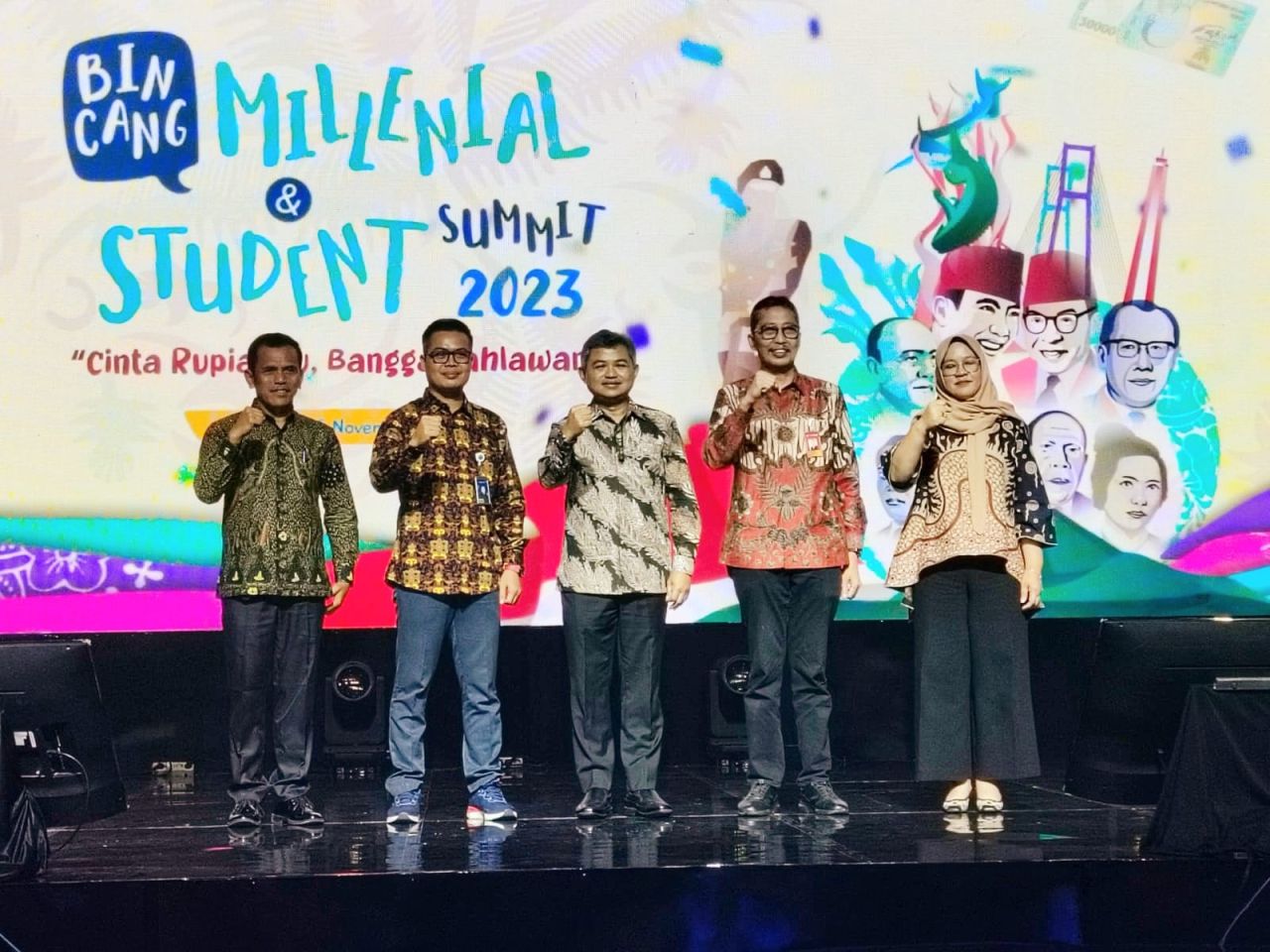 Bank Indonesia Kantor Perwakilan Jawa Timur menggelar kegiatan Bincang Milenial dan Student Summit di Grand City Surabaya ( Foto : Istimewa )