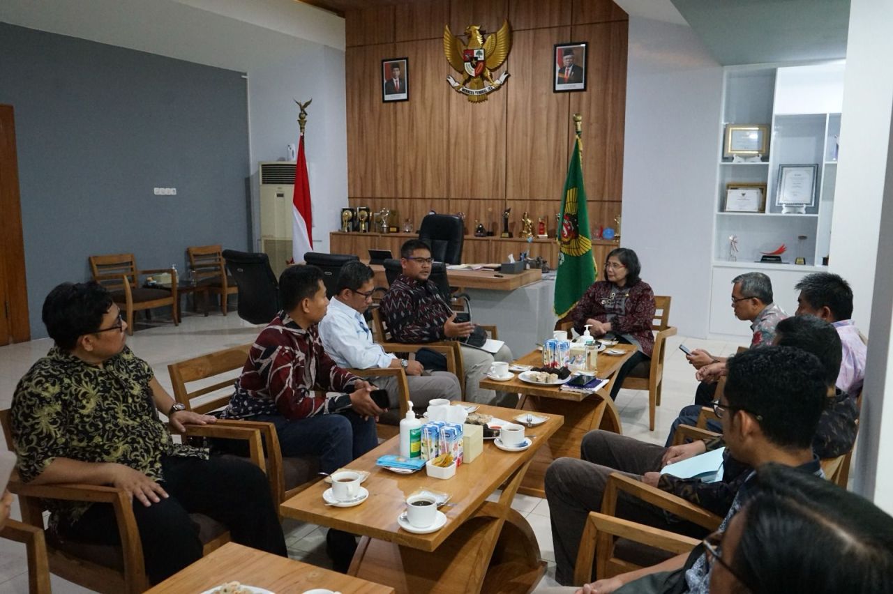 PLN Unit Pelaksana Pelayanan Pelanggan (UP3) Kediri menggelar audiensi dengan Pemerintah Kota Kediri, Kamis (30/11). (Foto: PLN for Jatimkini.com)