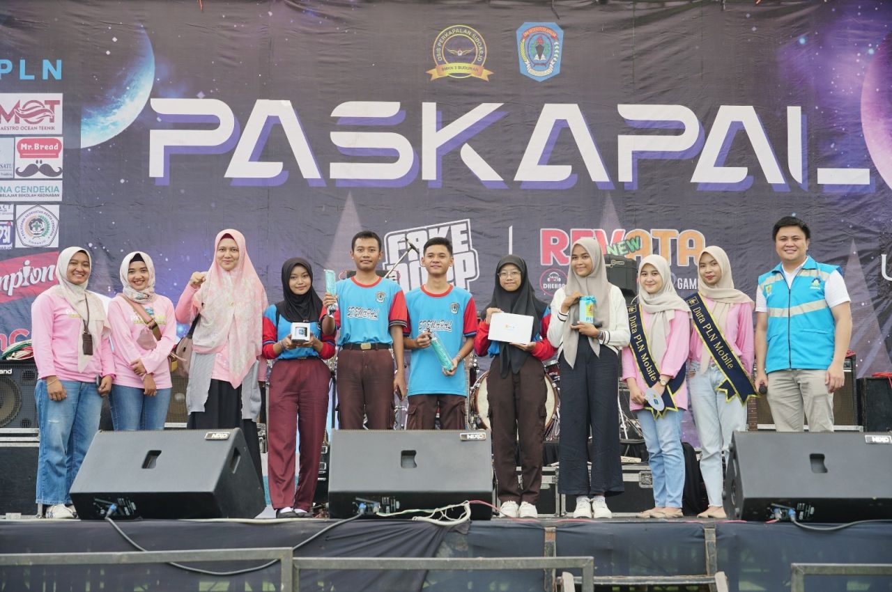 Dies Natalis SMK Negeri 3 Buduran yang bertajuk ZONETRACK PART 3 "PASKAPAL" . (Foto: PLN for Jatimkini.com)