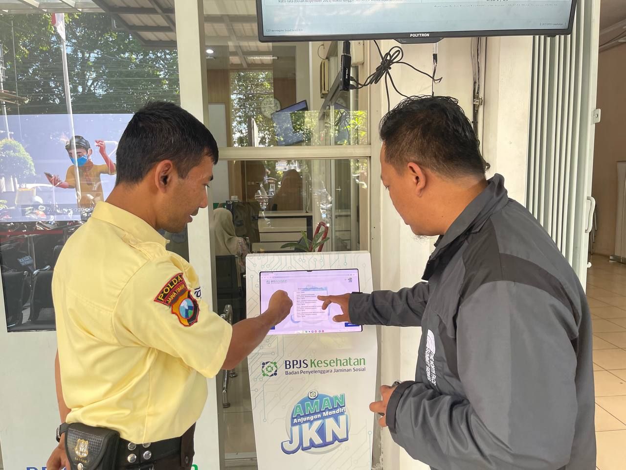 Anjungan mandiri di BPJS Kesehatan Kantor Cabang Malang. Foto : Istimewa