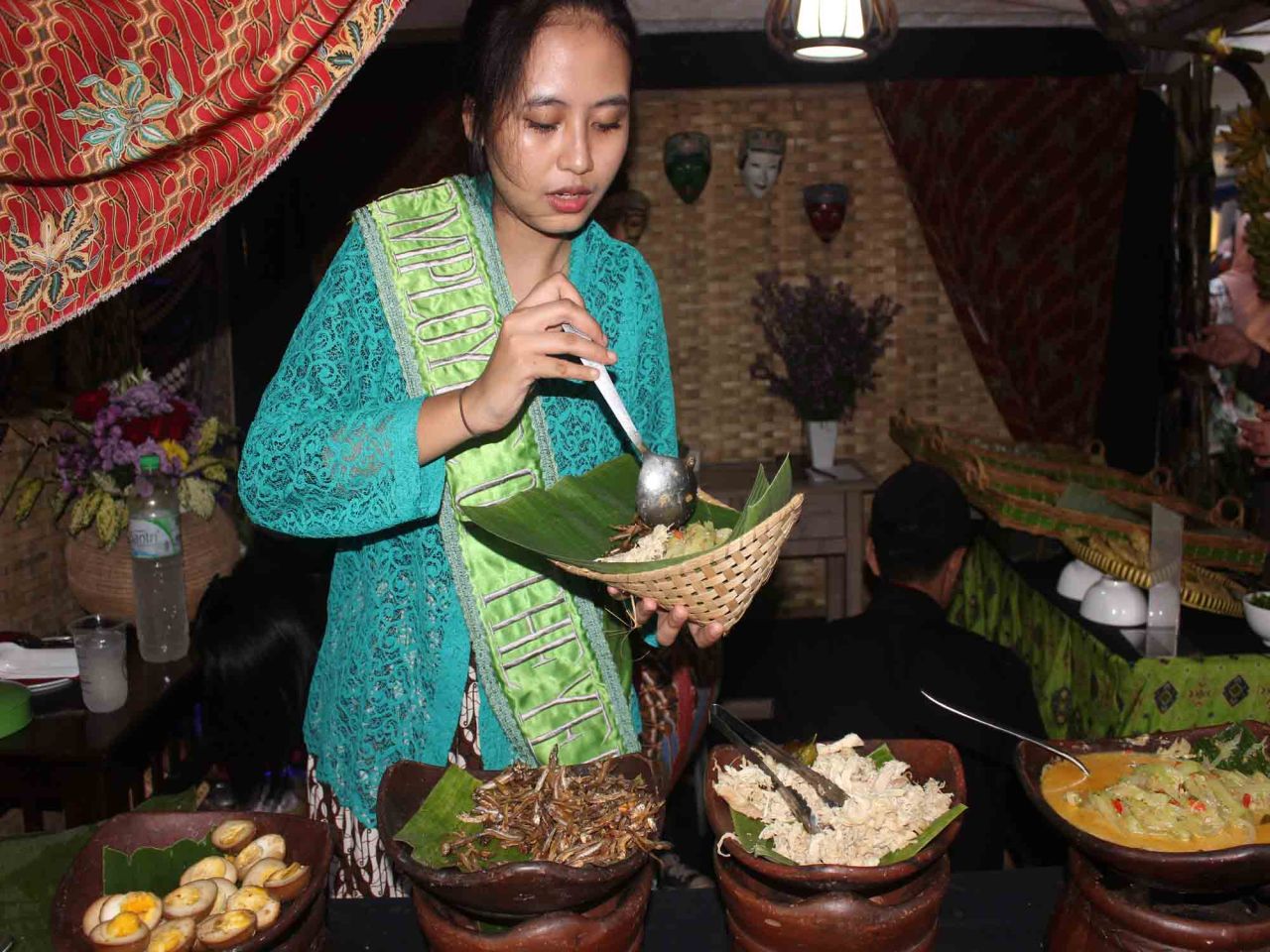 Peserta pameran kuliner di Balai Kota Malang, Jawa Timur, beberapa waktu lalu. Foto : Jatimkini/Bagus Suryo