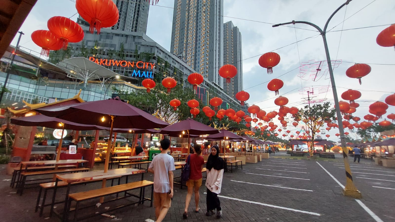 Suasana event The Great Lunar Year Festival 2024 di Pakuwon City Mall Surabaya. Foto : BRI for Jatimkini