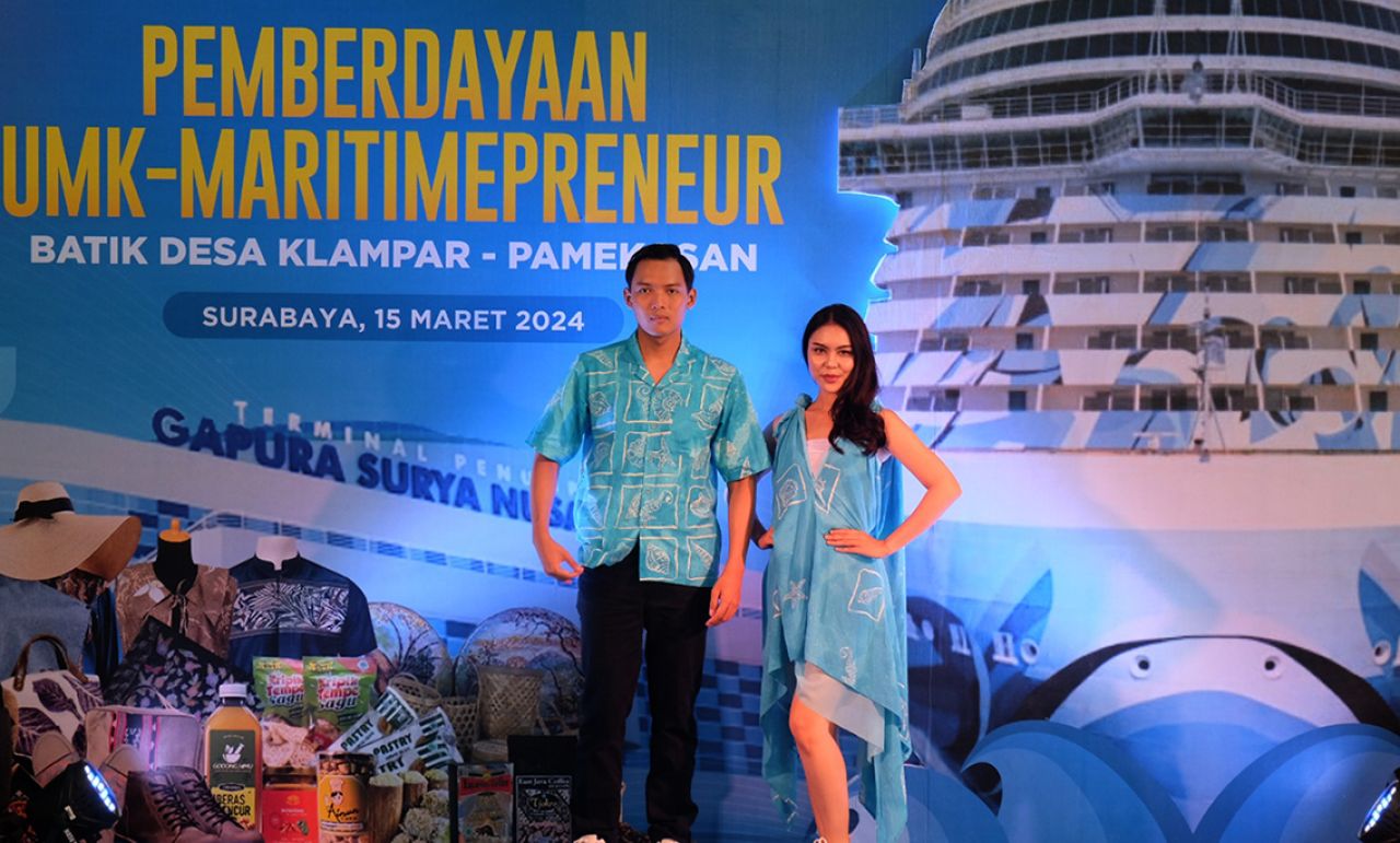 Pagelaran batik maritim khas Pamekasan diharapkan dapat menarik wisatawan dalam negeri maupun asing. (Foto: dok.Pelindo Regional 3)