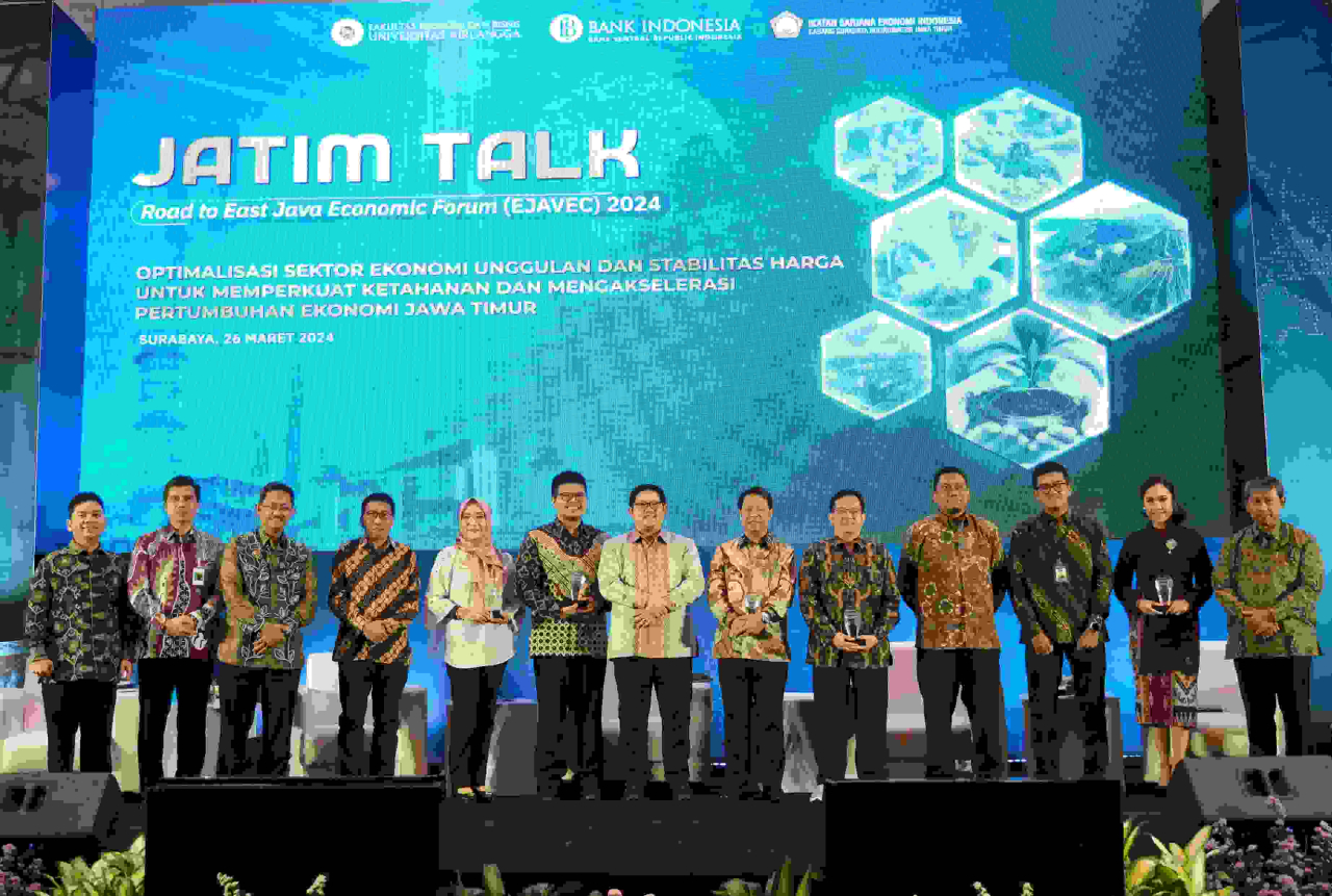 Para narasumber dalam gelaran Jatim Talk - Road to EJavec 2024 yang diadakan oleh Bank Indonesia - Jatim. Foto : BI Jatim