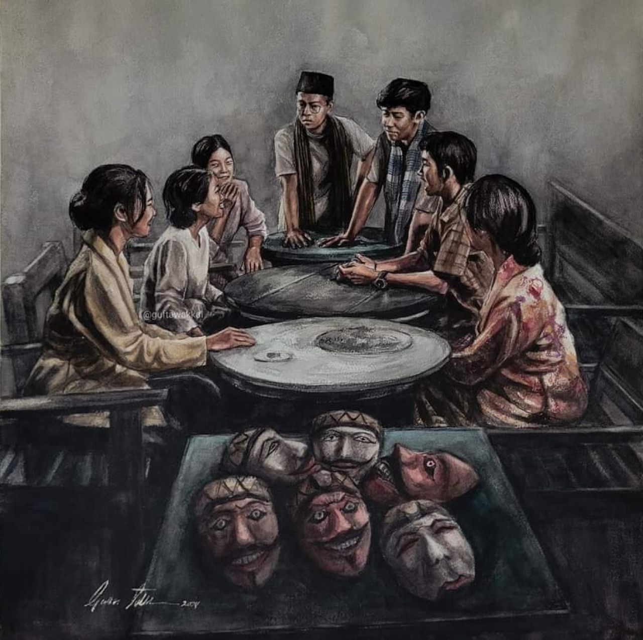 Ilustrasi: Lukisan karya Guf Tawakal