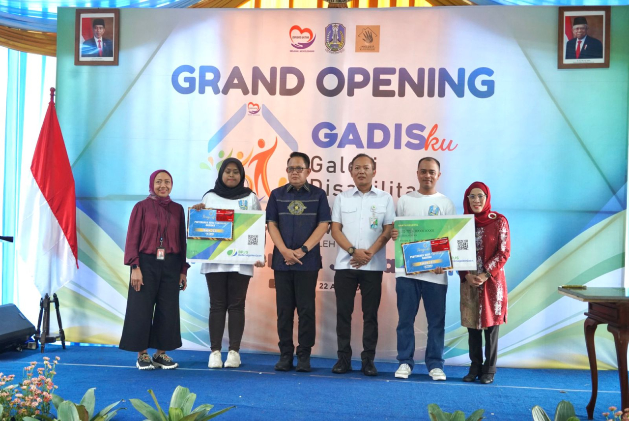 Kegiatan Grand Opening Galeri Disabilitas Kinasih dan UPT (Gadisku) di Surabaya, Senin (22/4/2024). Foto : Bank Jatim
